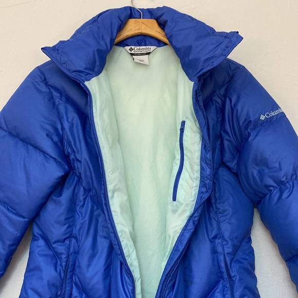 Columbia Puffer Jacket Omniheat Blue Polyester Size L - Picture 10 of 17